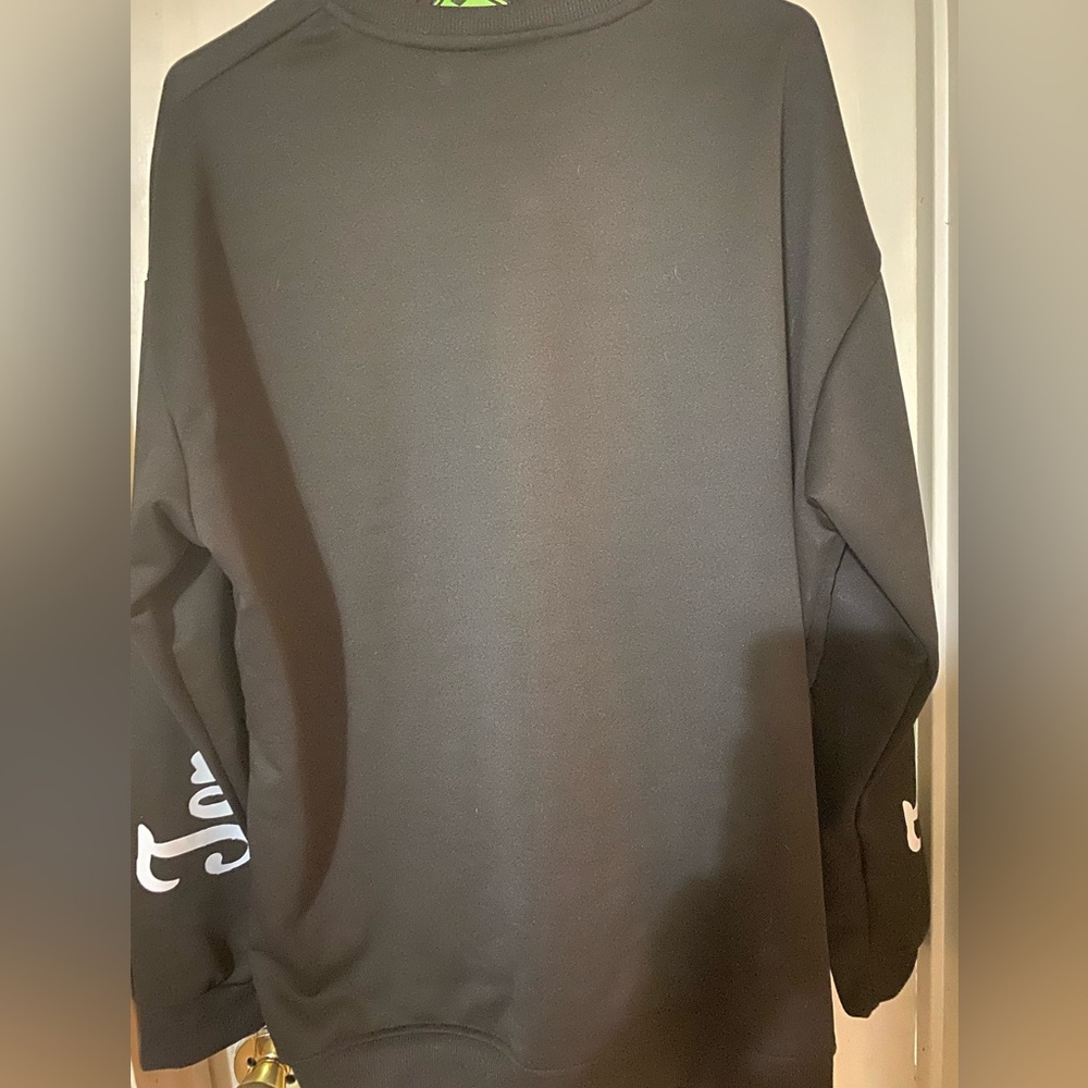 Black Graphic Men's Sweater - Picture 6 of 6